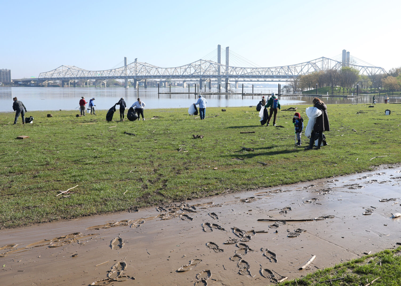 Footsteps of mud